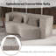 2-In-1 Foldable Sofa Bed,75 Inch Folding Boneless Couch Convertible Compressed Sleeper Sofabed, Memory Foam Faux Fur Upholstered Cloud Couch Mattress Bed W/ 2 Pillows For Living Room Apartment-866154272-866154279