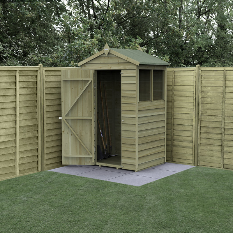  4Life 7x5 Pressure Treated Apex Shed with Installation Service