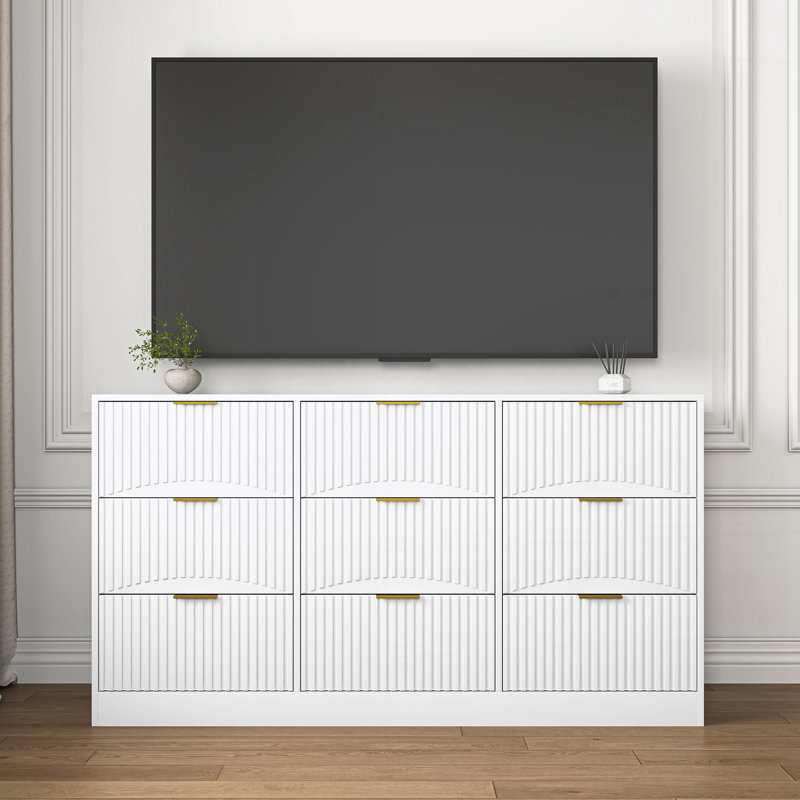 Longues commodes pour le salon, couloir, Blanc