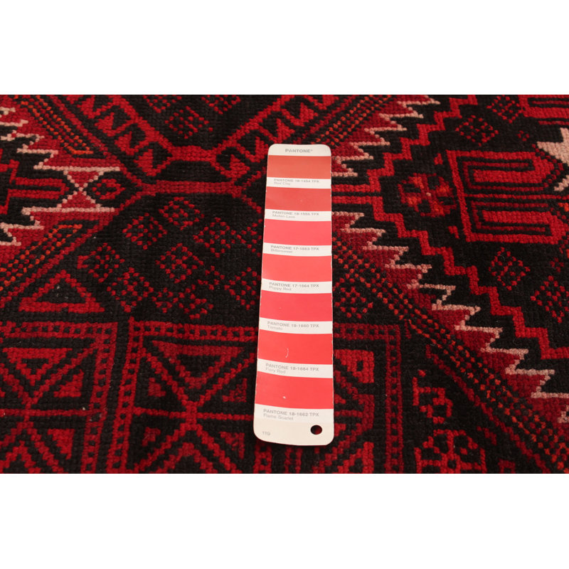 Tapis unique en laine noué à la main style années 1990 de 3 pi 11 po x 8 pi 9 po Irfana