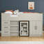 Limestone Kids Midsleeper With Wardrobe Bedroom Set-127271721