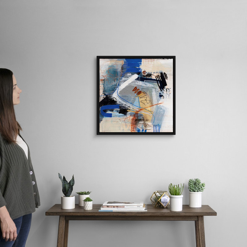 «Always Love III» par B. Robert - reproduction d'art, Toile avec cadre noir, H 22 po x l 22 po x P 1,75 po
