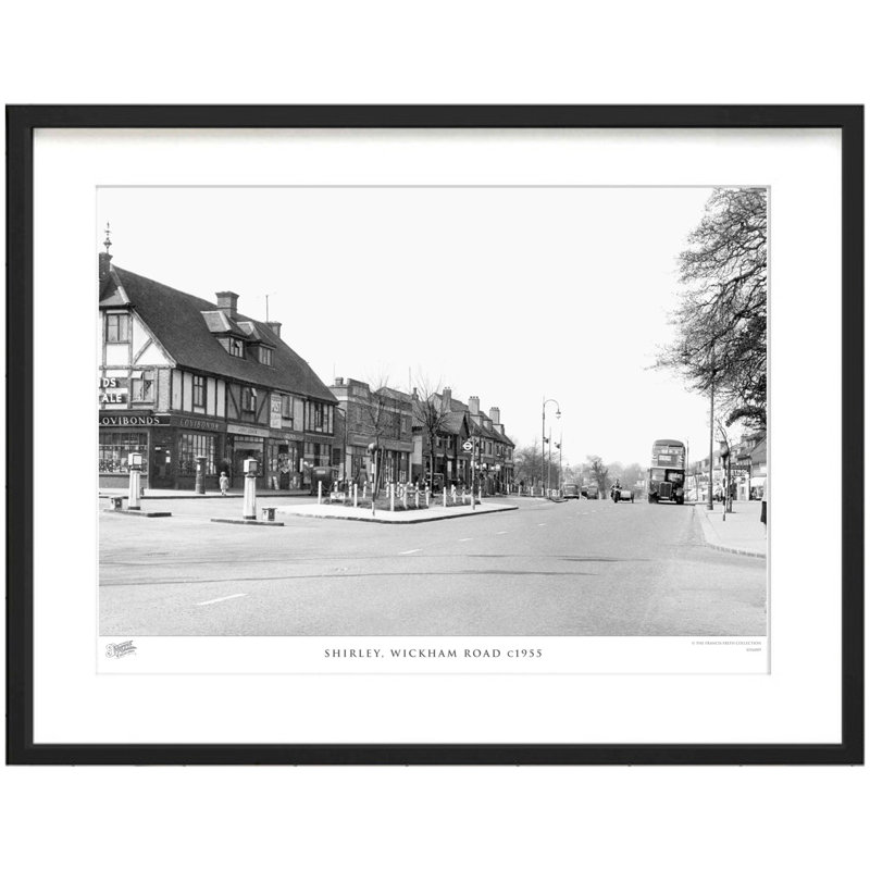 Shirley, Wickham Road C1955 by Francis Frith - Single Picture Frame Print, 28cm H x 36cm W x 2.3cm D