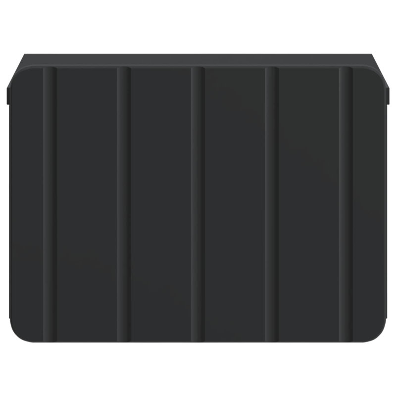 33cm W Manufactured Wood Bedside Table, Black