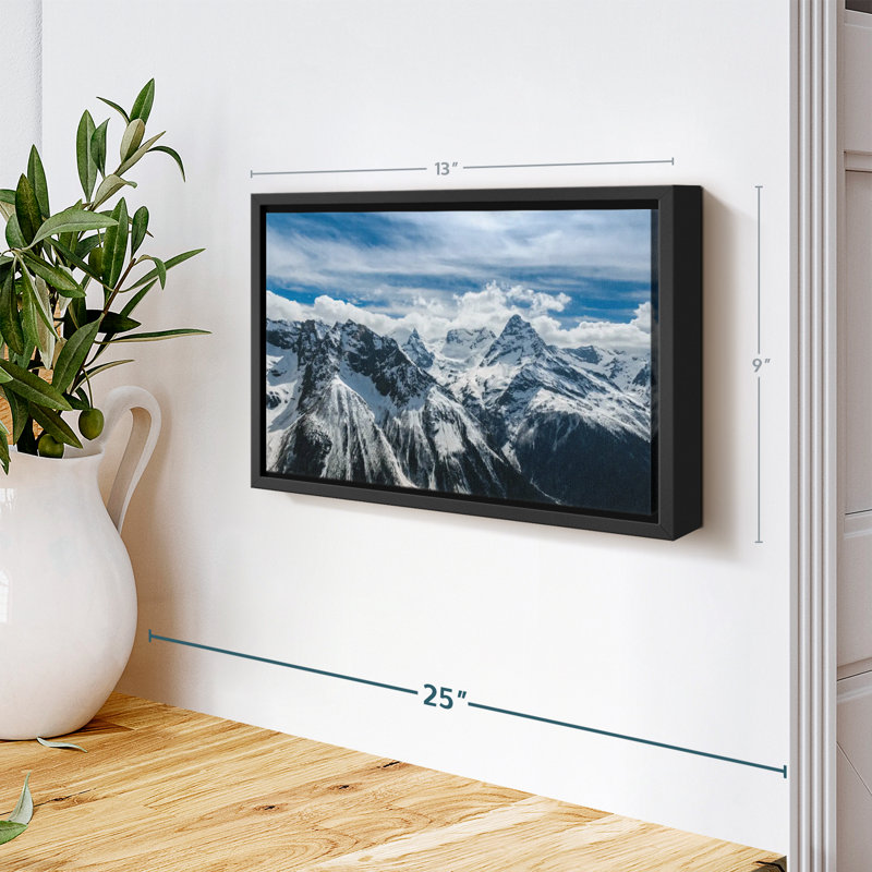 " Snow Mountain Peaks Canvas Print ", 9" H x 13" W