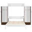 Grand lit escamotable mural avec placard, tiroirs et table-1592397203
