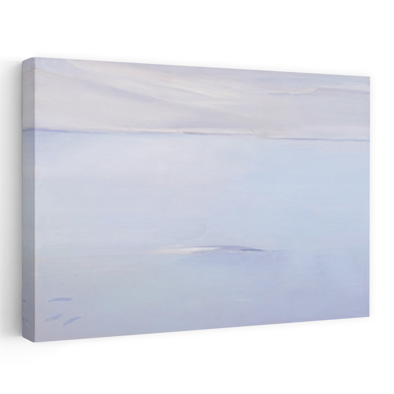 Contemporary Art Contemporary Whale Landscape Ocean Wall Art by Kristin Brin - Wrapped Canvas Print, 60.96 cm H x 91.44 cm W