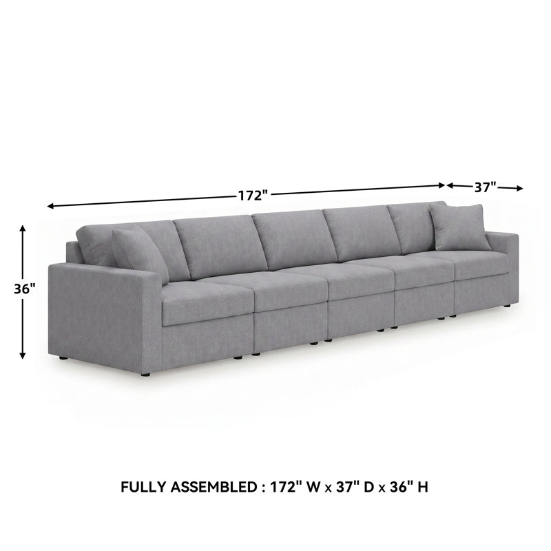 Canapé modulaire 5 pièces Modmax, Gris