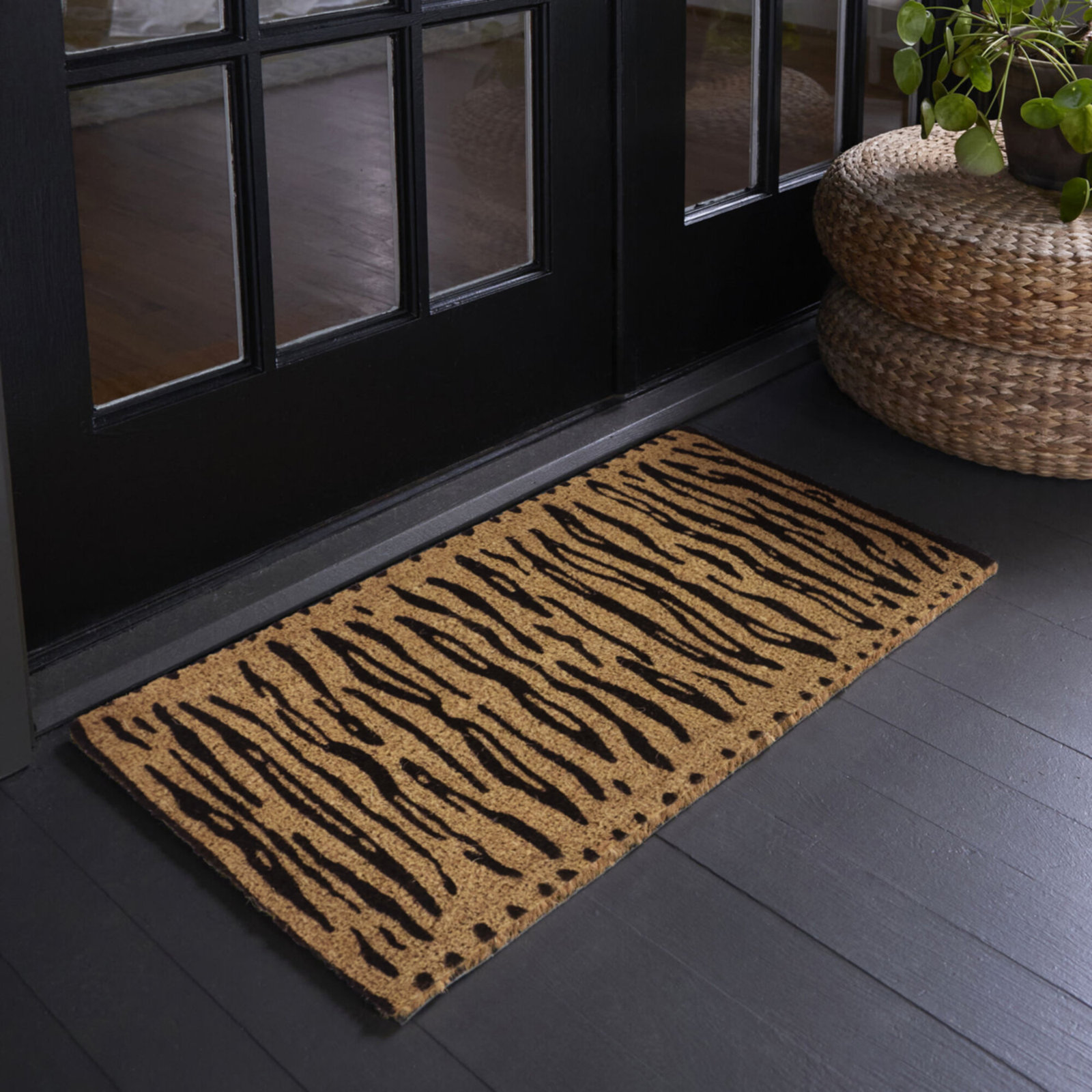 Tiger Animal Print Non-Slip Doormat