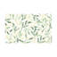 Nappe 60 "x 120" festonnée à la main à motif de feuilles vertes festonnée