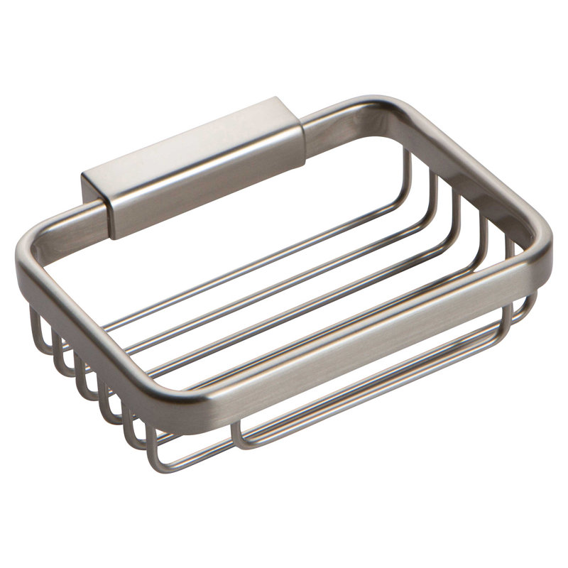 Hotelier Soap Basket, Satin Nickel
