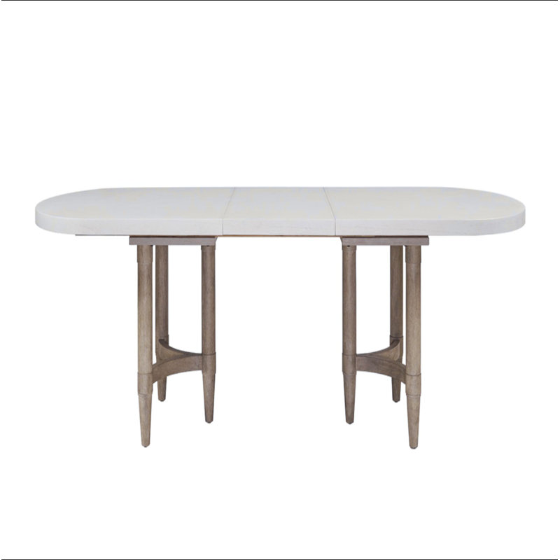 Triad Double Pedestal Dining Table with Leaf