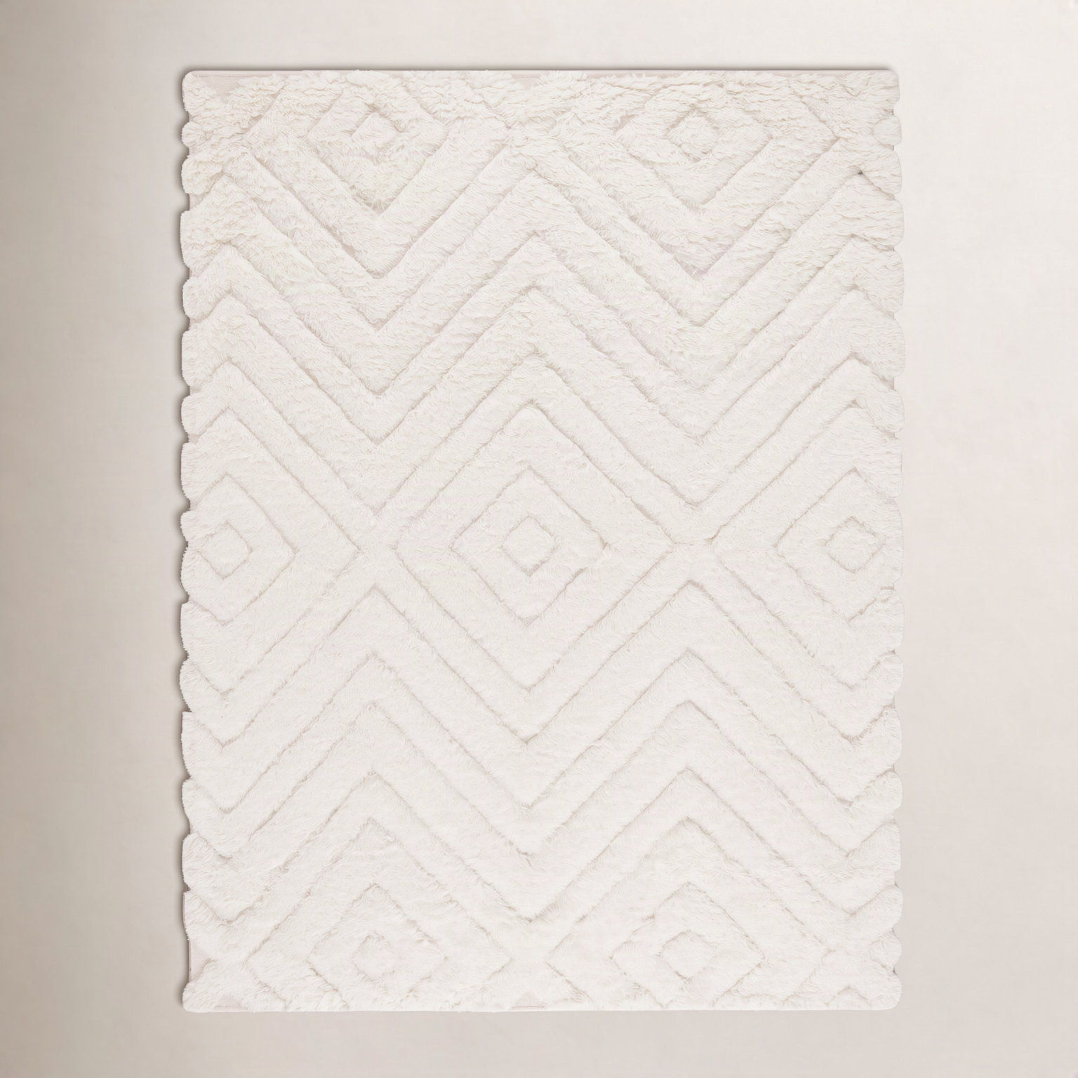 Dabria Hand-Woven Chevron Wool Rug, Rectangle 2'3" x 5'