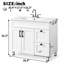 Meuble-lavabo autoportant moderne 36 po avec comptoir en céramique 36 po-920575872