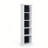 5-Tier Black Traditional Bookcases 70.86''H×20''W  With Base And Back