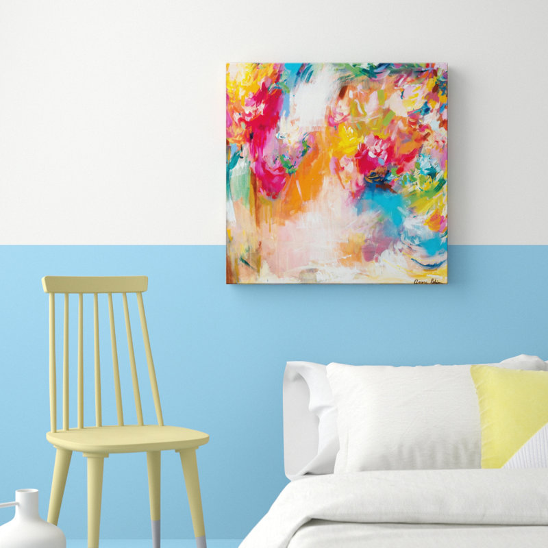Female Energy by Amira Rahim - Painting on Canvas, 76cm H x 76cm W, Wrapped Canvas