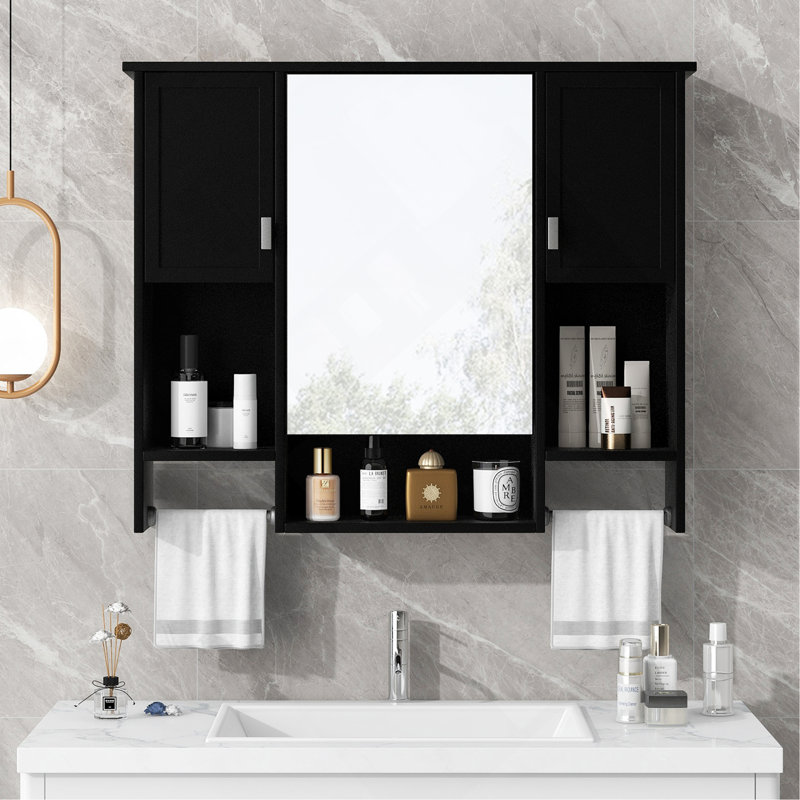 Armoire de salle de bain murale moderne, armoire de salle de bain murale avec miroir, armoire d'appoint
