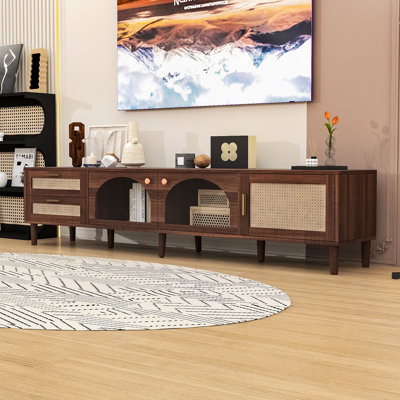 Meuble audio-vidéo moderne avec éclairage DEL et rangement intelligent