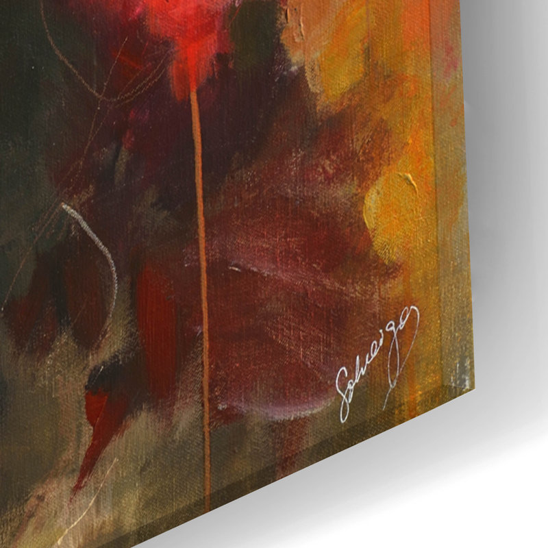 'Garden Rose' by Solveiga, Acrylic Glass Wall Art, 12"x16", 24" H x 16" W x 0.2" D
