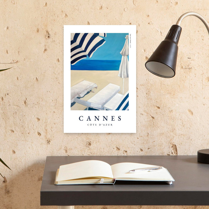 «Blue Beach Serenity», H 18 po x l 12 po