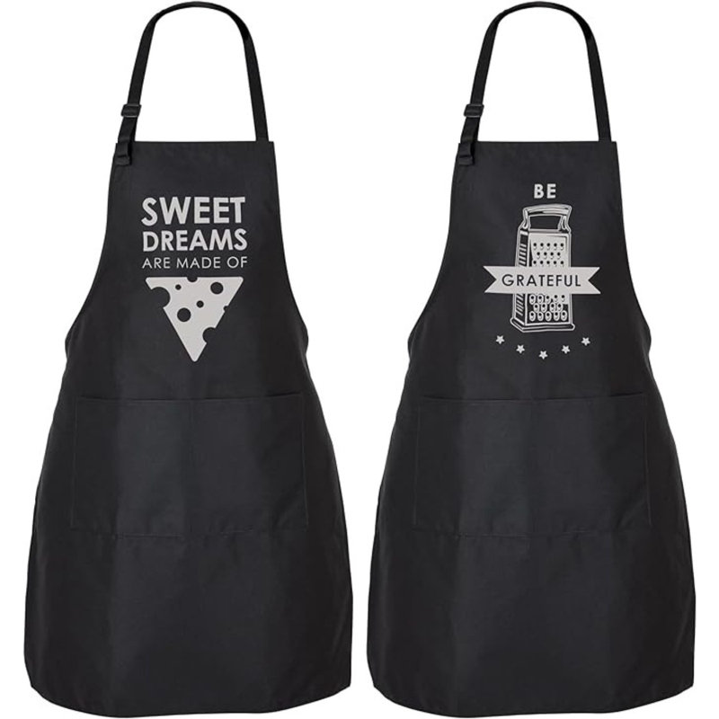 Zulay Kitchen 2-pack Funny Aprons