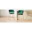 26 po, tabouret de bar pivotant à 180 ° à hauteur de comptoir de 2 po, style moderne, siège baquet, support de 300 lb, matériau, assemblage facile, fonctionnalité, hauteur des patins en plastique, pivotant, tabourets, 2,
