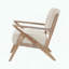 Fauteuil d'appoint capitonné avec finition noyer antique-1583065701