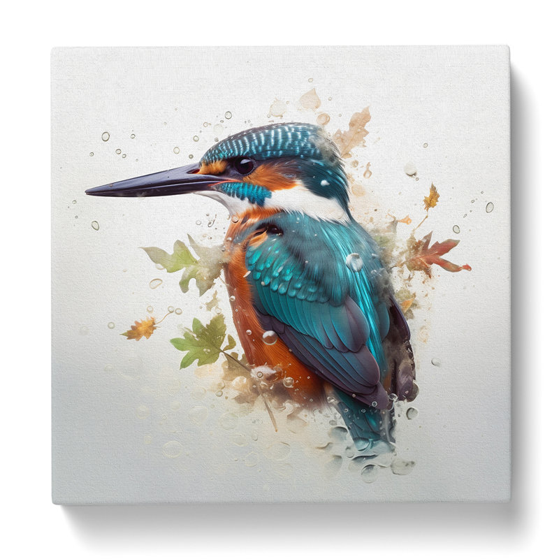 Kingfisher Double Exposure No.1 - Wrapped Canvas