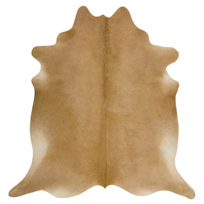 Guzik Palomino Cowhide Rug – Genuine Leather Area Rug