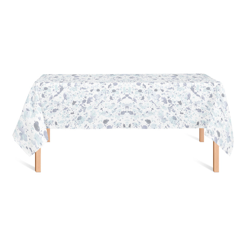 Nappe Ink Splatter Green 3, Bleu
