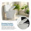Toilette une pièce moderne à double chasse intégrée, 1,1 / 1,6 GPF, siège surélevé allongé conforme ADA, siphon caché