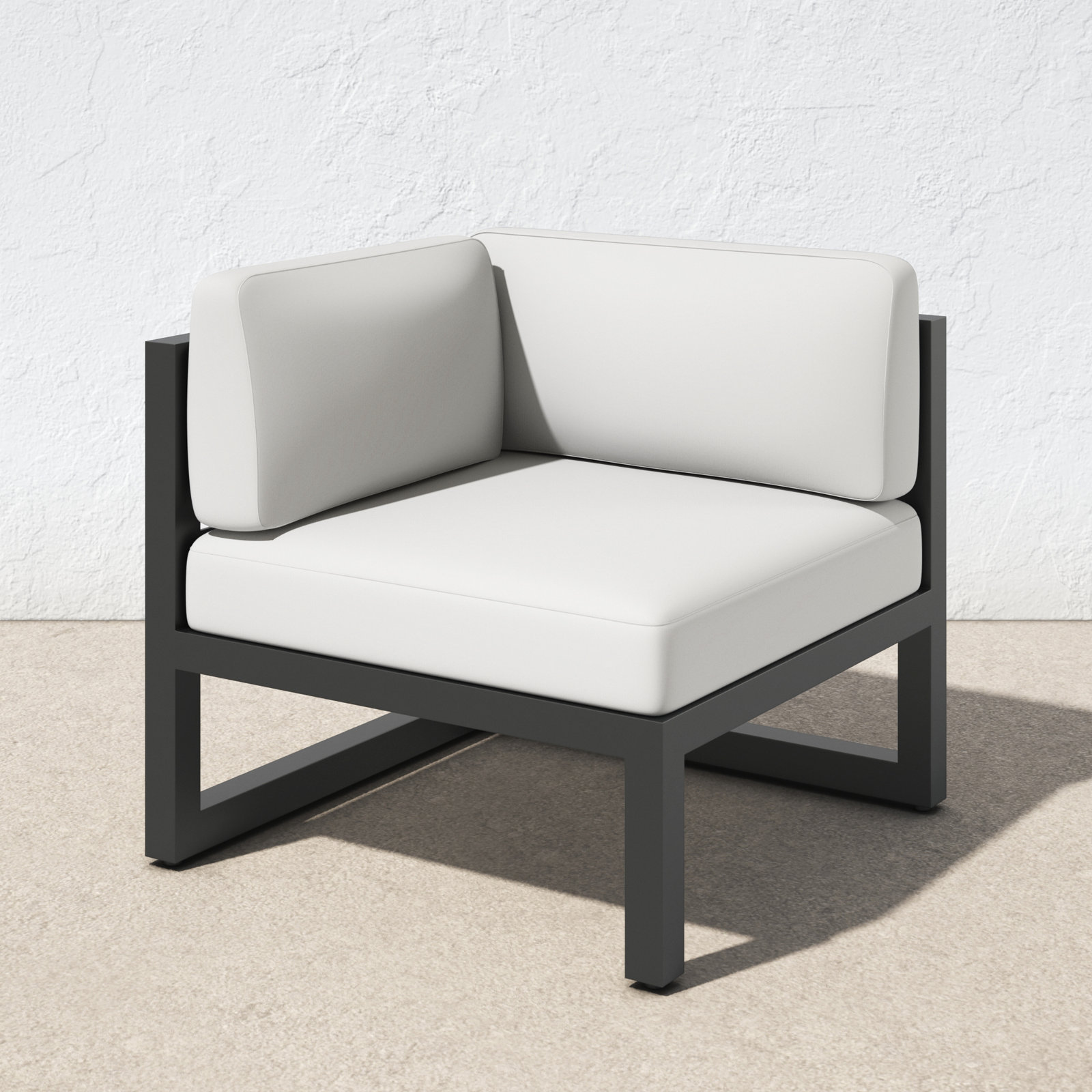 Smith Sunbrella® Patio Lounge Chair, Canvas Natural, Slate