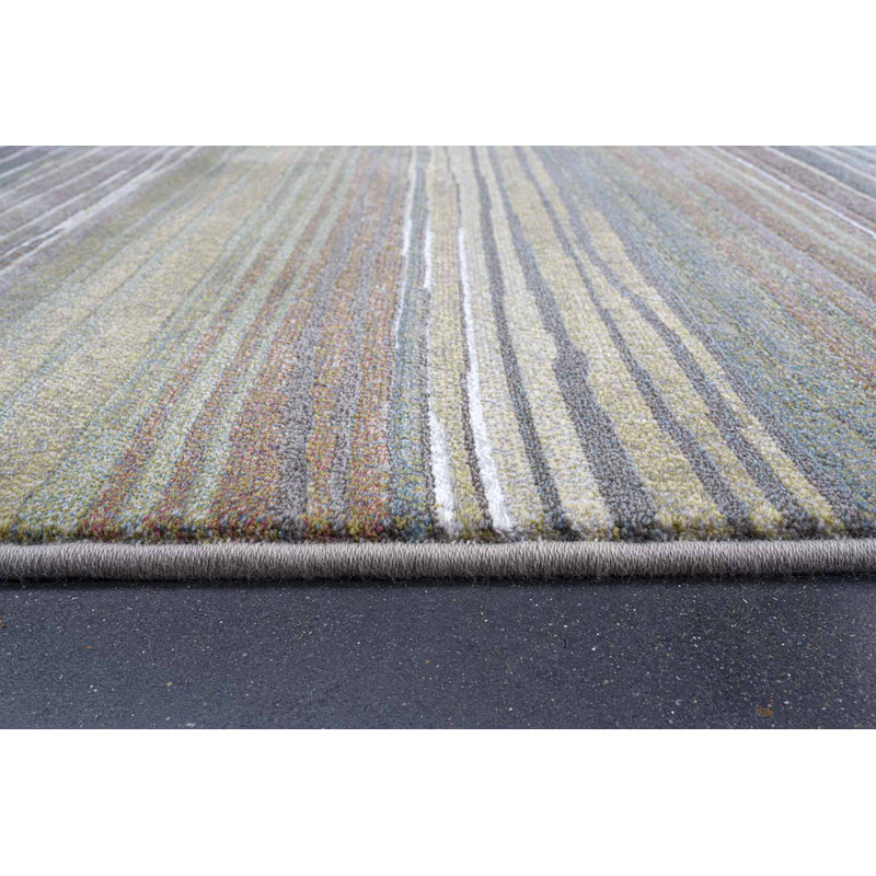Addia Rectangle Striped Berber Area Rug, Rectangle 160 x 230cm