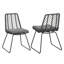 Ensemble de 2 chaises style transitionnel