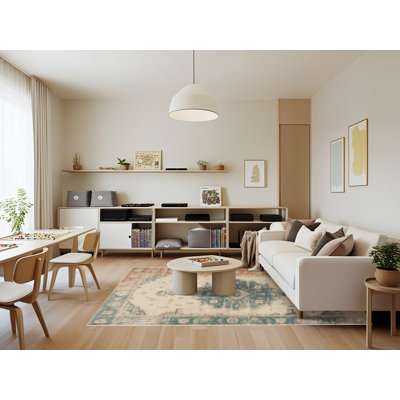 Tapis beige surteint lavable à la machine