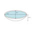 Lavabo de salle de bain vasque circulaire en verre Diaccio
