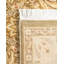 Tapis traditionnel en laine noué à la main beige Hayner 4 pi 2 po x 6 pi 4 po