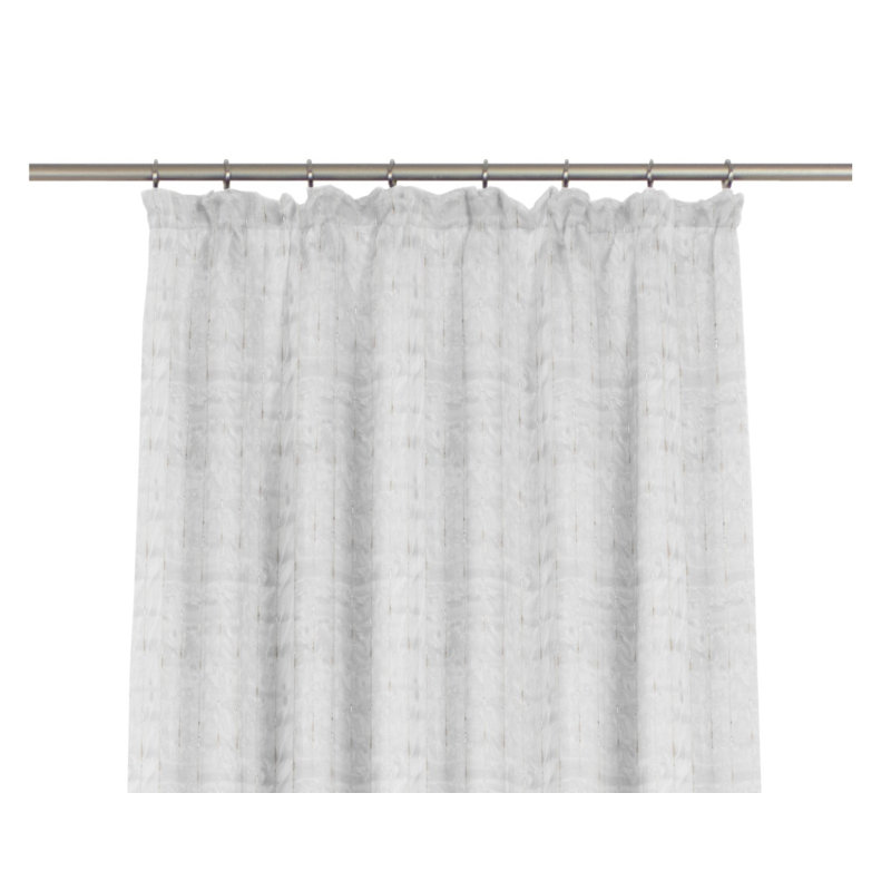 Moura Semi Sheer Curtain Single Panel, 300 W x 245 D cm