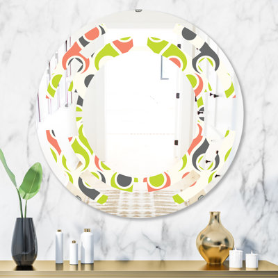 Miroir mural moderne sans cadre Space Abstract Drops II