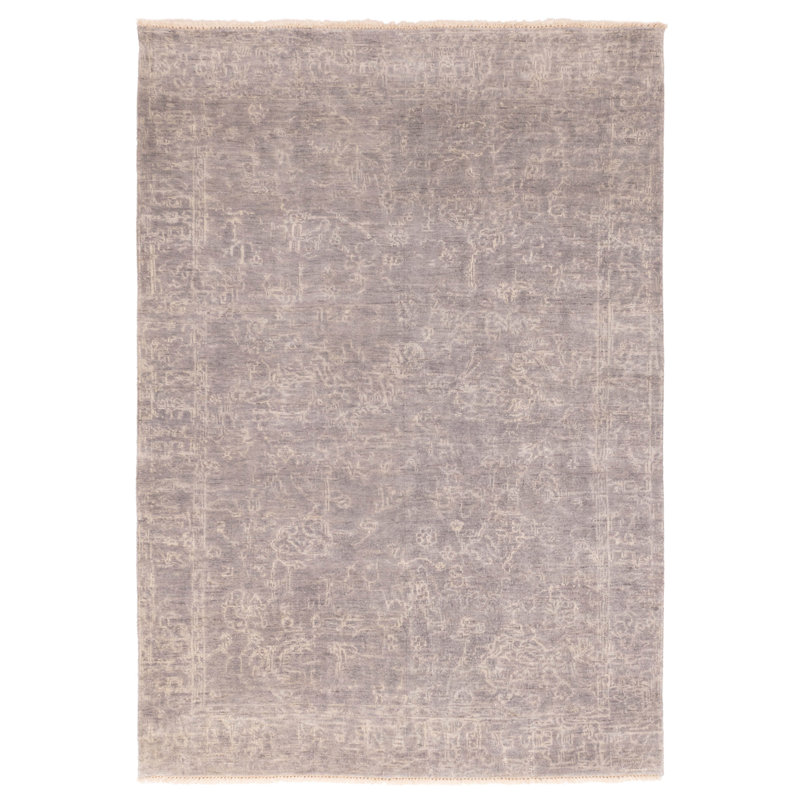 Tapis gris Finus Oushak 6 pi 2 po x 8 pi 9 po