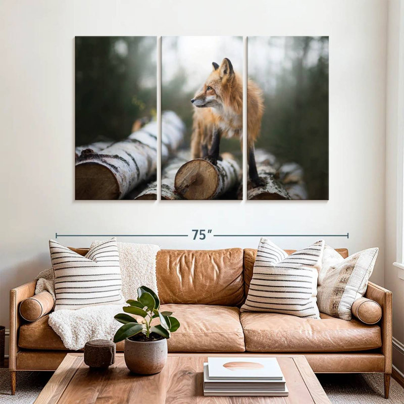 Brampt Handsome Fox, 42" H x 65" W