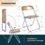 Chaise d'appoint pliante en acrylique Birgitta-931903203