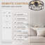 Ventilateur de plafond encastré à cage encastré à 7 pales 20 po Lavelton avec télécommande-1281529866-1281529867