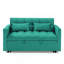 54,33 po Canapé-lit pliable polyvalent en 3 longueurs, canapé-lit moderne, canapé-lit en velours, dossier réglable (vert)-121059601