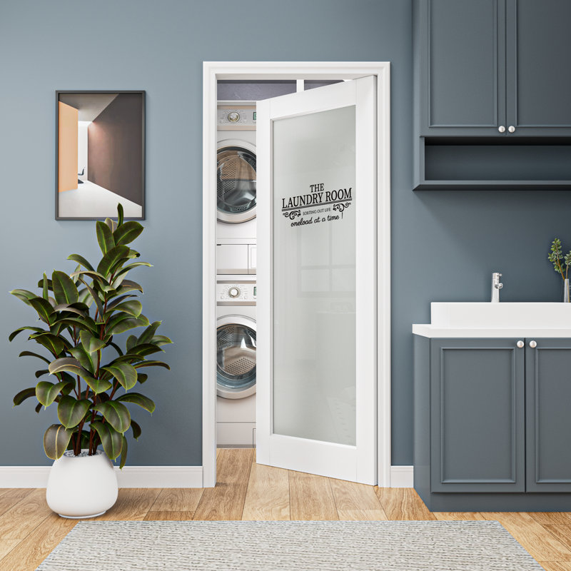 Intérieur 1-Lite Frost Glass, 24 po x 80 po