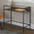 Kilby Glass Top Metal Base Writing Desk-1516888949