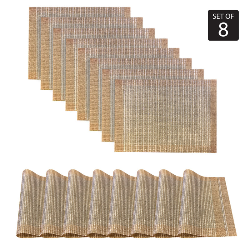 Napperon en textile Palermo, Champagne, 13 po x 19 po