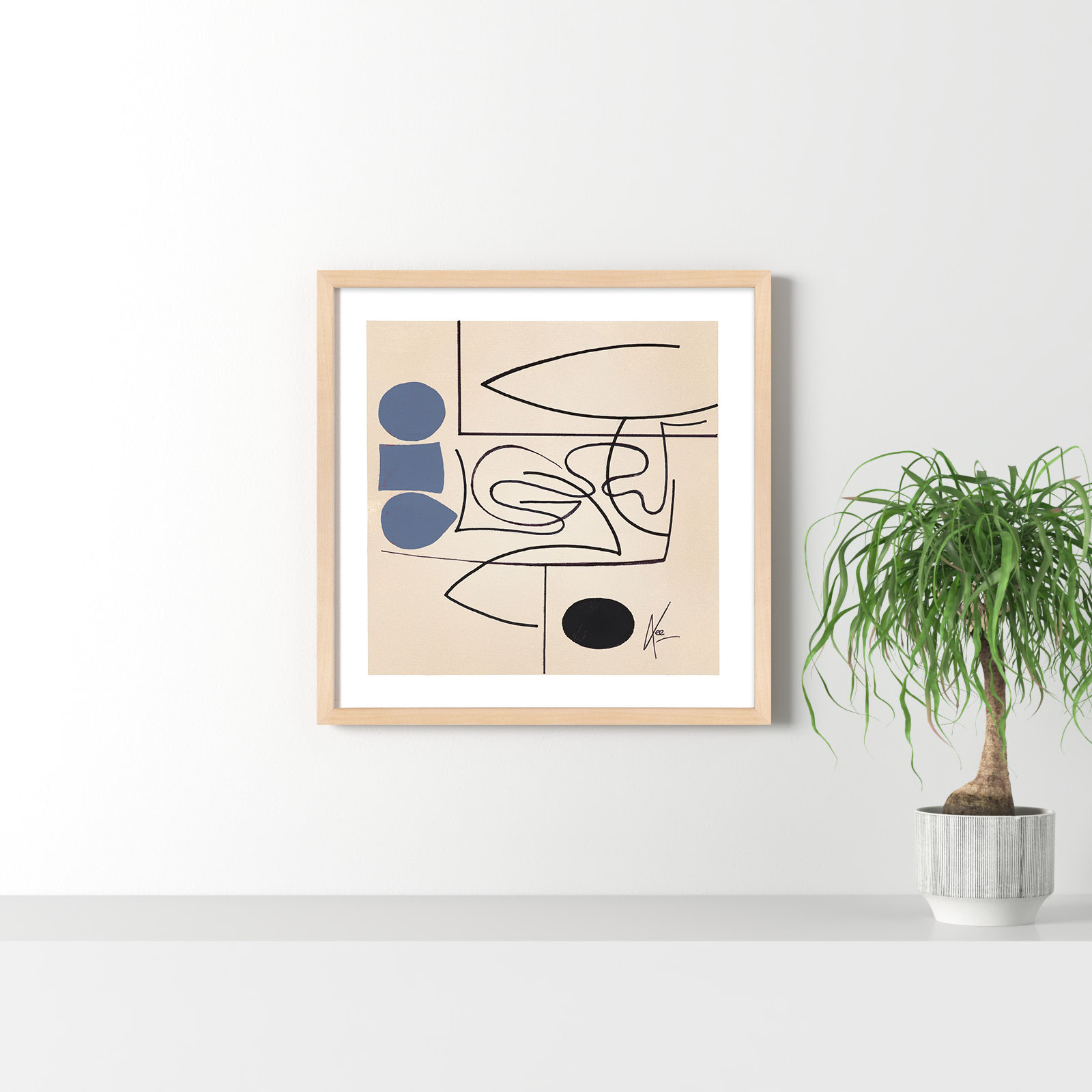 Reflection 2 by Lee Lessem, Brown, 30" H x 30" W x 1.25" D