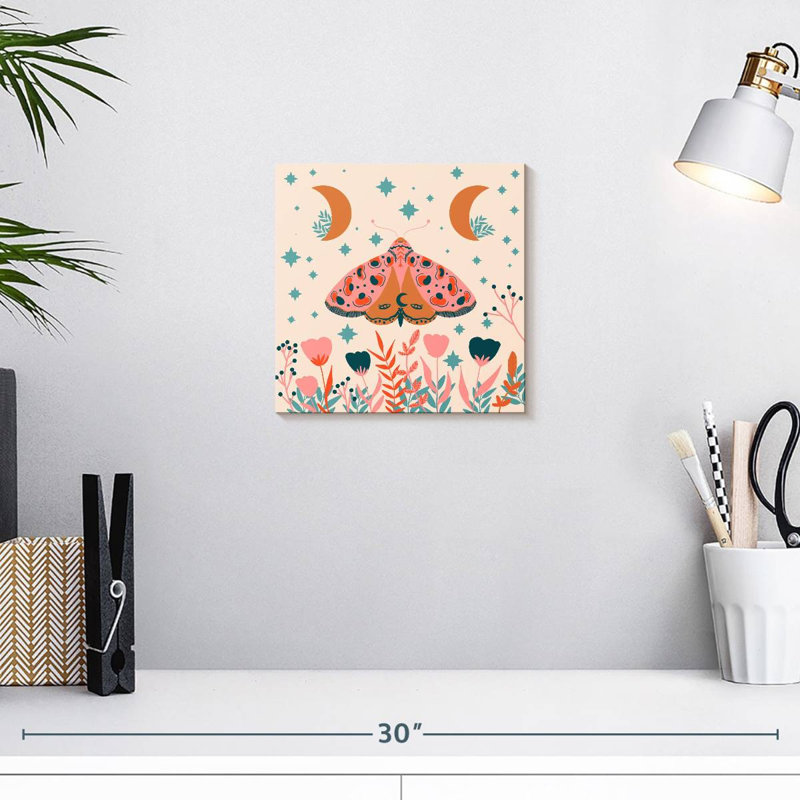Lune et papillon de nuit Brampt, H 10 pi x l 10 pi