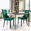 Chaise d'appoint en velours capitonné Exilasse